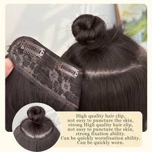 HEYPINK Tóc nối kiểu V-clip màu đen nâu chuyển sắc, đỏ rượu chuyển sắc, nâu chuyển sắc, đen nâu chuyển sắc, dài 22 inch, chất liệu sợi tổng hợp chịu nhiệt, phù hợp cho nữ giới dịp Giáng sinh, Halloween, các bữa tiệc lễ hội âm nhạc và sử dụng hàng ngày. - Dark Brown - Xem 12