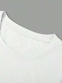 Men's Casual Short Sleeve T-Shirt - 白色 - 查看 4