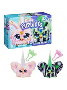 Hasbro Furby Furblets Bub-Lee 迷你朋友，45 种以上音效和音乐，只会说 Furbish 语，电子毛绒玩具，粉色和白色，返校礼物，适合 6 岁及以上儿童 - 彩色 - 查看 15