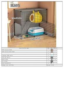 Modular Cat Cage, Cat Game Fence, Cat House, Suitable For Kittens And Adult Cats, Indoor Home Use - Multicolor - View 13