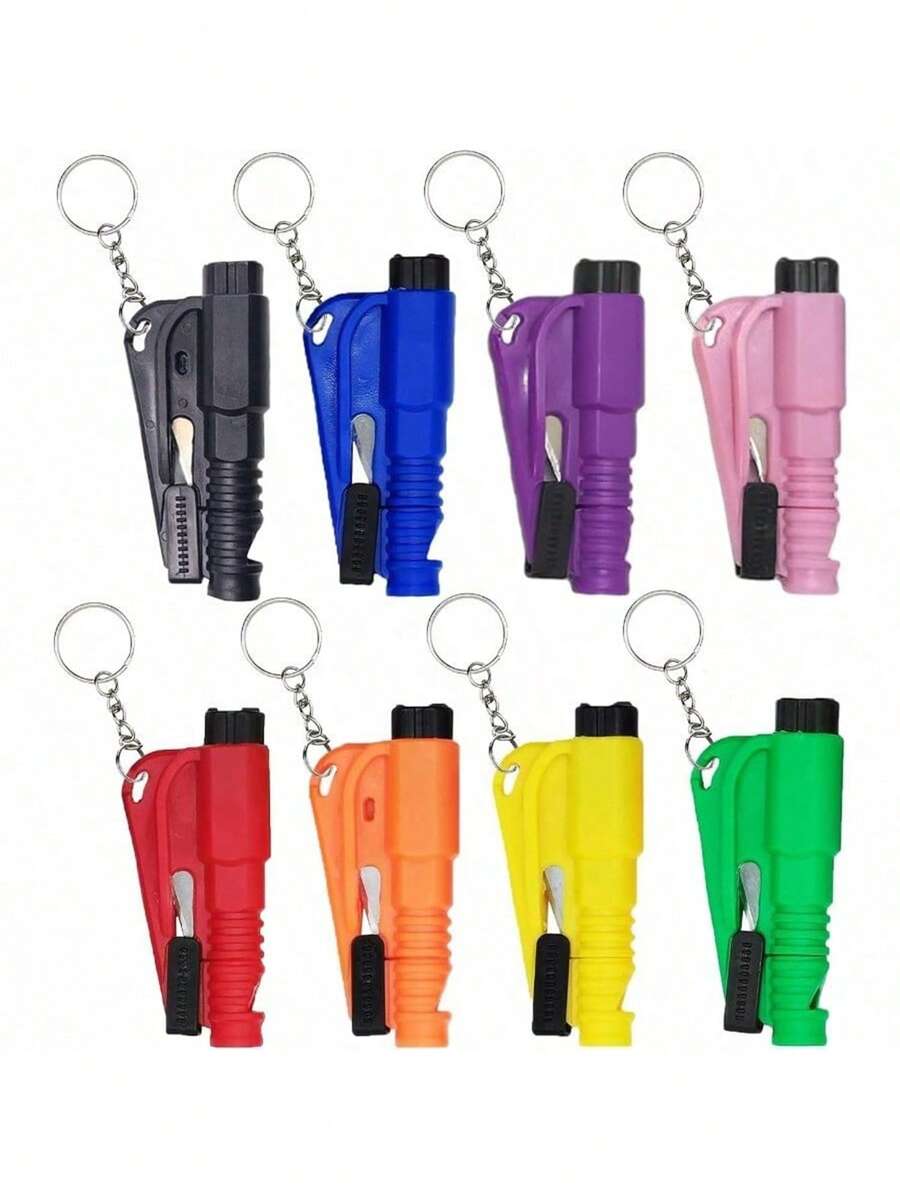 1 chiếc dụng cụ phá kính kiêm cắt dây an toàn, dụng cụ phá kính mini 3 trong 1, búa an toàn khẩn cấp cho xe hơi, búa an toàn móc khóa xe hơi, dụng cụ phá kính kiêm cắt dây an toàn và phá kính áp dụng cho mọi loại xe. Búa mini đa chức năng móc khóa phá kính, cắt dây an toàn, dụng cụ thoát hiểm xe hơi di động.