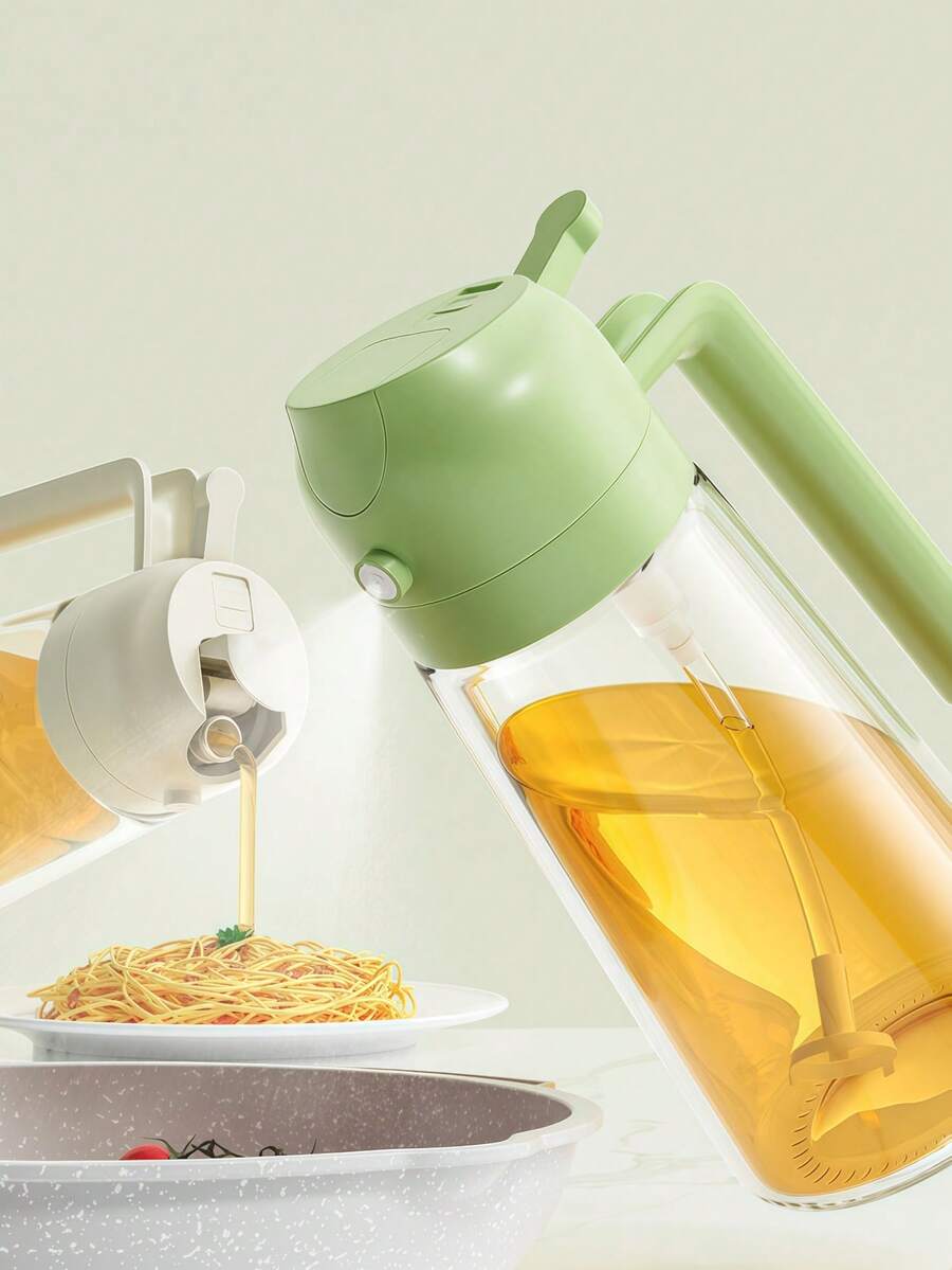 二合一玻璃喷油瓶 - 手持式厨房喷油器和倾倒器，适用于烹饪和分量控制，容量 470 毫升 - 查看 1