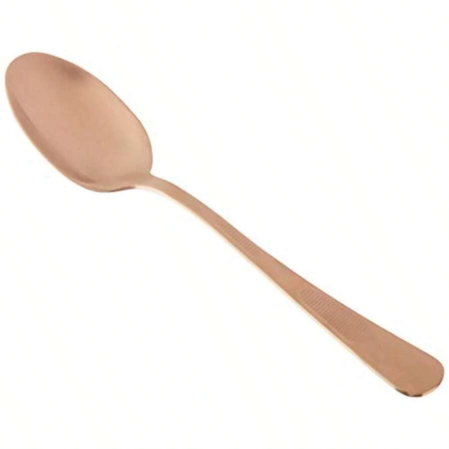 Mercer Culinary Cuchara chapada en acero inoxidable 18-8 7-7/8 pulgadas oro rosa - oro rosa - Ver 1