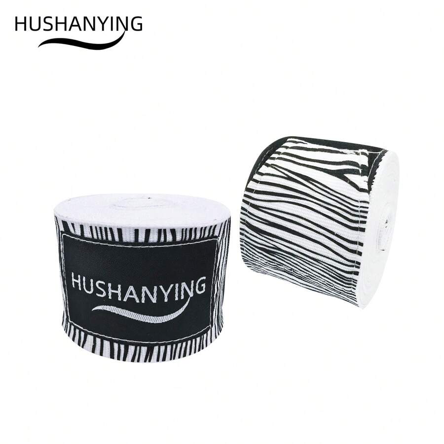 HUSHANYING Băng quấn tay kiểu vằn ngựa dài 5m/196in, 3m/118in, băng co giãn một phần - Hỗ trợ cổ tay khi Muay Thai, Taekwondo.