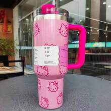 SANRIO 40 Oz  Outdoor Sports Water Cup Water Bottle Stainless Steel Vacuum   Insulated  Cup With Lid And Straw Suitable For Water, Iced Tea Or Coffee. - Nhiều màu - Xem 3