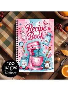 Pink Recipe Notebook