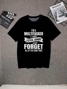 Men's T-Shirts For Spring And Summer - Black - View 2