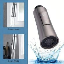 1 pieza Cabezal de repuesto para grifo extraíble de cocina, boquilla dedicada para fregadero de verduras, a prueba de salpicaduras, accesorios de adaptador rotativo presurizado - Multicolor - Ver 4