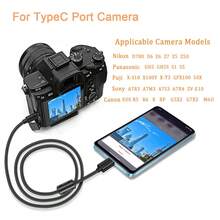 Edekoy 1米黑色相机数据线，Type-C-Type-C 数据线，适用于Type-C接口智能手机和相机的USB充电，数据传输速度快，耐用且柔韧，无需电池，Type-C模式方便照片和视频传输，Type-C-Type-C，兼容G7X3、Z6、XT3和其他单反相机。 - 查看 4