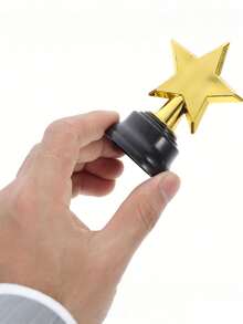 10pcs Mini Plastic Star Trophy, Suitable For Party Favors, Awards, Sports Event Prizes, Activity Props, Party Decorations, Tournament Competition, Sports Events And Party Gifts - Multicolor - View 9