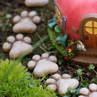 Cat Paw Resin Garden Decor Stepping Stone, Outdoor Yard Lawn Path Bonsai Decoration, Gift For Cat Lovers Holiday Souvenir