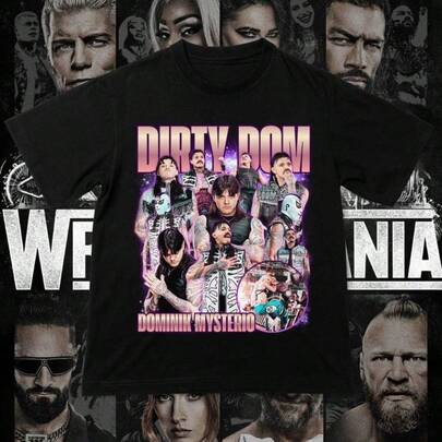 Women's & Men's Summer Tops, Spring Clothes Women, Family Matching Outfit, Dominik Mysterio PNG, Wrestling T-Shirt Design (Digital File), Dominik Mysterio Dirty Dom Shirt Desi Blouse, Going Out Outfits, Adult And Children's Sizes