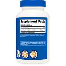 Nutricost N-Acetyl L-Cysteine (NAC) 600mg, 120 Vegetarian Capsules - Non-GMO, Gluten Free, Vegetarian Caps | Antioxidant, Detox, Non-GMO, Gluten Free, Premium Quality, NAC Supplement, Vegetarian Capsules, Dietary Supplement - 其他 - 查看 5