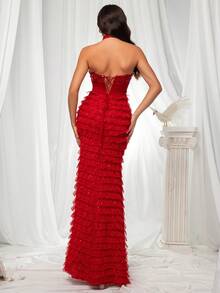VIPGIRL Women Formal & Evening Dresses - Red - View 2