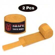 2条/套拳击手绷带，120英寸/3.05米弹性拳击手绷带，适用于拳击、泰拳训练 - 彩色 - 查看 12