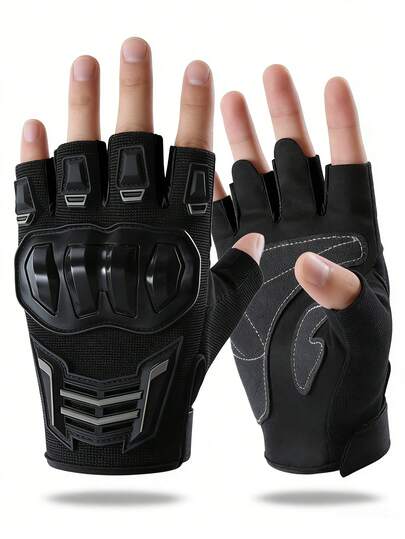 1 Pair Unisex Motorcycle Gloves, Designed For Riding Motorcycles With Touchscreen Function And Anti-Slip Pads. Suitable For Winter Warmth, Off-Road Motorcycling, Racing Sports, Fitness Training, Dumbbell Exercise, Weight Lifting, Pull-Ups And Other Sports