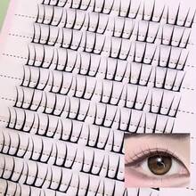 LIMEIKAI 60 Clusters False Eyelashes - Natural Soft Fluffy Look, Lightweight Everyday & Party Lashes, Easy Application, Beginner Friendly Lashes, Cat Paw Design Lashes, Comfortable Lash Clusters - View 7