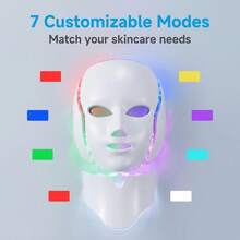 7-Color LED Beauty Mask For Women, USB Rechargeable With Touch S Creen, Portable Multi-Functional, Ideal Valentine's Day Gift For Girlfriend & Female Friends - Facial Skincare Tool - 查看 2