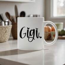 INGIFTA Gigi Mug, 1 Piece, 11 Oz, Double-Sided Printed Ceramic Mug. Gigi Gift. Gigi Coffee Cup. Gigi Gift. Grandma Mug. Grandma Gift. Mother's Day Gift. Gigi Gift Idea. - 11盎司 - 查看 2