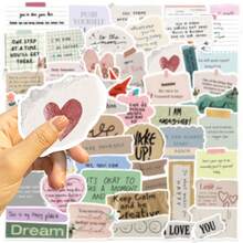 50PCS Fragmented Text Retro Handmade Stickers Nostalgia Laptop Luggage Cartoon Cool Skateboard Art Picture Phone Sticker Funny Stickers Kindle Scrapbook Supplies Laptop Sticker - 1 Set - View 9