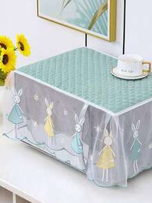 Cubierta antipolvo para horno microondas impermeable con bolsillo, cubiertas protectoras de plástico para parrilla con cierre fácil - Diseño de gato lindo - Funda protectora para horno microondas - Ver 8