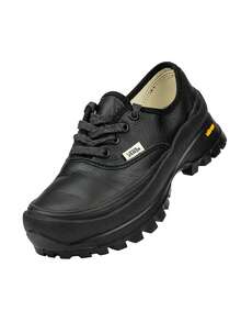 Vans男鞋女鞋Authentic Vibram DX厚底增高鞋德比鞋低筒休閒鞋情侶鞋VN0A5JLWBKA - 黑色 - 查看 7
