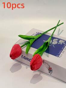 Bó hoa tulip nhân tạo cao cấp gồm 30 bông, thích hợp làm quà tặng đám cưới, trang trí nhà cửa, khách sạn, tiệc tùng, ngày Valentine và năm mới. - Nhiều màu - Xem 23