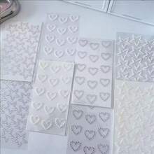 8/5/1 Pc Star-Shaped And Heart-Shaped Crystal Stickers, Pearl Stickers, Shiny Rhinestone Stationery Stickers, Art Decoration, Craft Materials, Diamond Stickers, Star Stickers, Suitable For Girls, Birthday Gifts, Party Gift Bag Fillers.Scrapbook Supplies,Journaling Supplies,Mobile Phone Stickers, Scrapbooking - Square - View 5