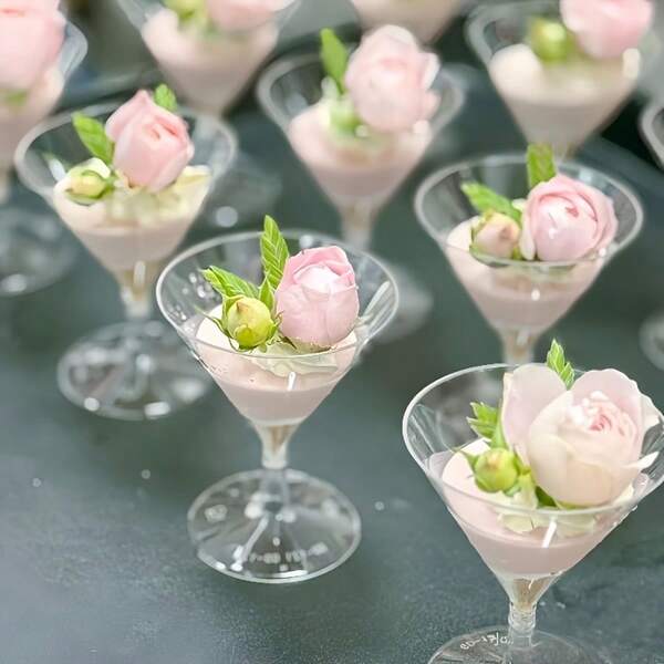 20 pezzi/40 pezzi/80 pezzi Bicchieri creativi da 70ml, (Verificare la dimensione e la capacità prima dell'acquisto) Adatti per bicchieri da cocktail, coppette per budino, calici da vino, coppette per mousse, coppette per dessert, ideali per matrimoni, compleanni, feste, anniversari e vari eventi sociali