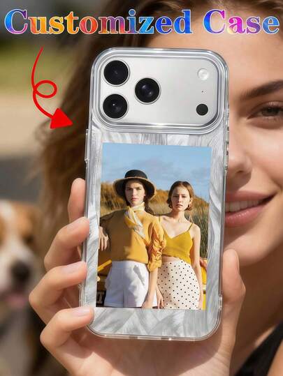 Coque de téléphone personnalisée DIY, avec photos, compatible avec iPhone 17, 16, 15, 14, 13, 12, 11, 17 Pro Max, 17 Air, Galaxy S26, S25, S23, S22, S24 Ultra, A17, A07, A16, A15 et autres modèles. Coque en TPU antichoc et anti-traces de doigts, protection intégrale. Cadeau idéal pour DIY, son/sa partenaire, pour Halloween, Noël, le Nouvel An, la fête des Mères, la fête des Pères, la famille, les amis, les couples, un anniversaire.
