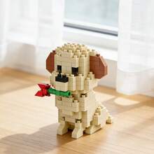 8pcs Cute Puppy Micro Particle Building Blocks, ABS Resin Material, Soft & Stress-Relieving, DIY Creative Construction Toy, Adorable Desktop Decor, Suitable For Collection, Gift For Kids, Classroom Rewards, Back To School, Birthday, And Small Gift For Friends - Multicolor - View 17