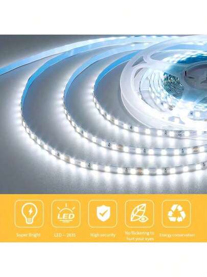 LQHZMYY 1 dải đèn LED, hai màu nhiệt độ (trắng ấm & trắng lạnh), điện áp 12V, có lớp keo tự dính, thích hợp trang trí không khí lễ hội, Giáng sinh, Halloween, đêm giao thừa, nhà cửa, văn phòng, tiệc tùng, đám cưới.