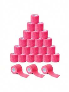 1/3/4 Pieces Self-Adhesive Bandage, Good Breathability, Elastic Sports Self-Adhesive Tape - Pink - View 2