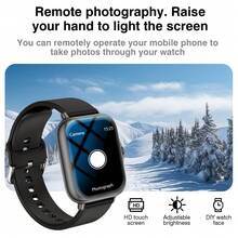 Smartwatch With Wireless Calling/Dialing, Multiple Sports Modes, Call Reminder And Rejection, SMS Reminder, Customizable Wallpaper, Compatible With IPhone/Android - Multicolor - View 3