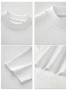 2026 T-Shirt With Tintin Dog Print, Autumn.AL Soft Cotton, Loose Fit, Breathable, Casual, Striking Print, New Arrival, Double-Sided Printing. Men's T-Shirt. - 白色 - 查看 5