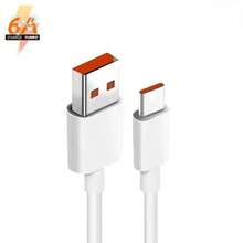 1-3 piezas Cable de carga rápida y transferencia de datos Tipo C 6A, 120W USB a Tipo C, compatible con Xiaomi 15 14 13 12 11 6A 67W, Note 10 9 8 7 Pro, K70, Poco X6 - Blanco - Ver 7