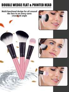 Bộ dụng cụ trang điểm 39 món bao gồm: Bộ 24 cọ trang điểm + 1 dụng cụ vệ sinh cọ trang điểm + 1 băng đô cài tóc + 2 dây đeo bát đựng phấn + 2 bông phấn dạng cushion + 2 bông phấn tam giác + 2 bông phấn tròn + 1 dụng cụ vệ sinh cọ trang điểm + 2 mút trang điểm + 2 bông phấn tròn, tất cả trong một & thân thiện với người mới bắt đầu | Dễ dàng mang theo du lịch & thích hợp làm quà tặng | Hoàn hảo cho người mới bắt đầu/phụ nữ - Nhiều màu - Xem 2
