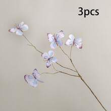 5 cành cây khô nhân tạo có hình bướm, dùng trang trí cửa sổ và sân vườn, hình bướm 3D sống động như thật. - Nhiều màu - Xem 14