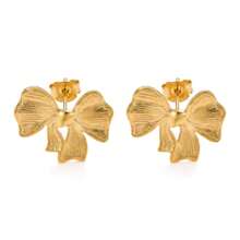 Stainless Steel Unique Design Gold Brogan Earrings, Suitable For Daily Wear - Multicolor - View 13