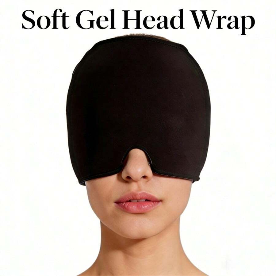 Mũ làm mát giảm đau nửa đầu, khăn trùm đầu bằng gel mềm co giãn cho cả thời tiết lạnh và nóng.