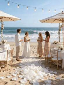 100/3000pcs Artificial White Rose Petals, DIY. Romantic Handmade Flowers, Artificial Rose Petals, Suitable For Weddings, Parties, Room Decorations, Home Decor, Birthday Decorations, Table Settings, Bedroom Decorations, Bathroom Decorations, Valentine's Day Gifts, Graduation Decorations, Wedding Season Decorations, Wedding Ceremonies, Anniversaries. - White - View 11