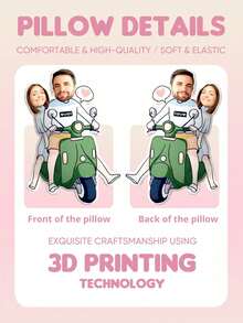 Father's Day Gift For Husband - Upload Pictures to Customize Pillows - View 5