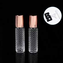 10ml Glass Roller Bottles Set,Leakproof Refillable Non-Slip Travel Size Essential Oil Dispenser,Portable Cosmetic Containers For Perfume Skincare - Multicolor - View 8