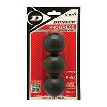 DUNLOP Progress - Pelotas de Calabaza Paquete de 3 - Rojo - Ver 6