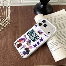 Hasbro 1 pieza Funda de teléfono adecuada para Witcher, compatible con iPhone 16 Pro Max, funda protectora suave con dibujos animados de chica anime, 17 - Multicolor - Ver 4