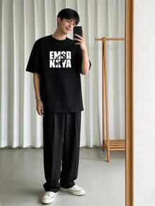 Men Outdoor Tees & Tanks - Black - View 1