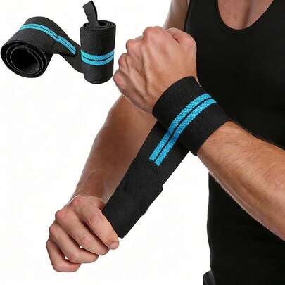 Professional Heavy Duty Thumb Loop Wrist Support Strap, Suitable For Weightlifting, Bench Press And Strength Training, Adjustable Gym Wrist Wraps For Men And Women