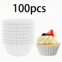 [Chịu nhiệt | Giấy] 50 Giấy lót bánh cupcake chịu nhiệt dùng trong lò nướng | Cốc nướng bánh, khuôn nướng bánh muffin, giấy lót bánh nhỏ | Dùng cho bánh muffin, tiệm bánh, Giáng sinh, đám cưới, tiệc sinh nhật - Nhiều màu - Xem 8