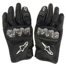 Alpinestars Motorcycle Gloves SMX-1 AIR V2 Microfiber Leather Carbon Fiber Gloves Cycling Motorbike Moto Motocross Bicycle Breathable Protective Wear Resistant Touch Screen Gloves For Men Women - 黑色 - 查看 3
