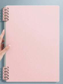 Cuaderno de hojas sueltas blanco A5, cuaderno de estudiante de alta calidad estilo Ins, desmontable, 26 espirales gruesos, cuaderno de hojas sueltas sin rayar, múltiples opciones de color, 60 páginas por libro, diseño de portada y páginas interiores separadas, portátil, plegable 360°, anillos extraíbles, tranquilo y sin esfuerzo, papel premium, grueso y suave, escritura a doble cara sin traspaso, se puede sostener con la mano sin que se suelten las páginas. - Múltiple - Ver 13